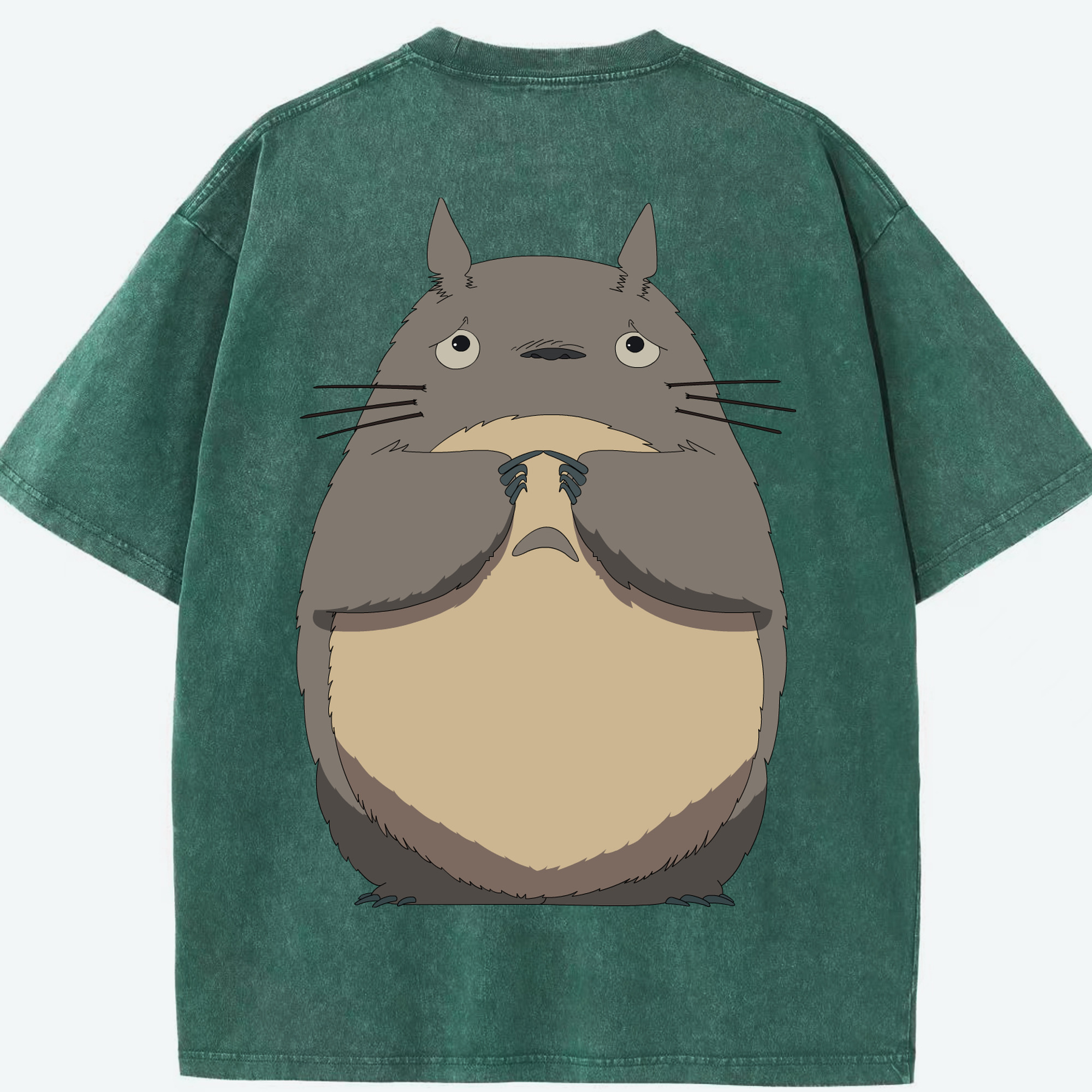 （画像用） となりのトトロ 草壁メイ 草壁サツキ My Neighbor Totoro Satsuki Kusakabe Mei Kusakabe 綿100% ヴィンテージ風 半袖Tシャツ（背面プリント）